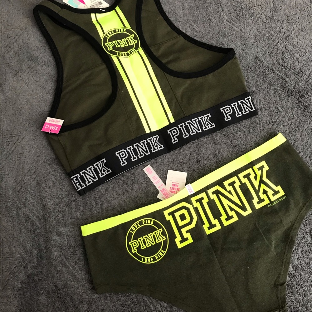 VS Pink Underwear Set